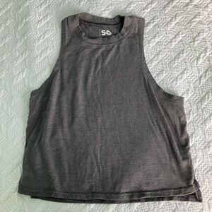 SO Women's Charcoal Muscle Tee
